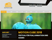 Tablet Screenshot of motion-cube.de